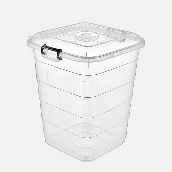 BURSEV 1112 97 ŞEFFAF TETRİS KARE BAKLİYAT KOVASI 75lt *10