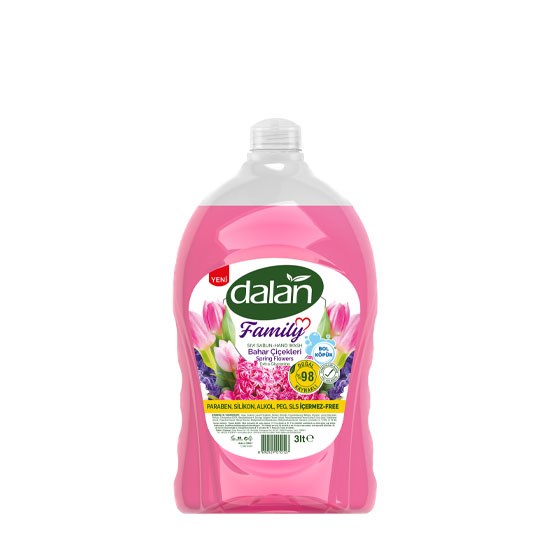 DALAN SIVI SABUN 3lt BAHAR ÇİÇEKLERİ *4