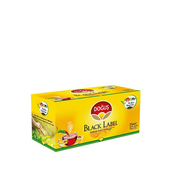 DOĞUŞ BLACK LABEL BARDAK ÇAY  25Lİ*12