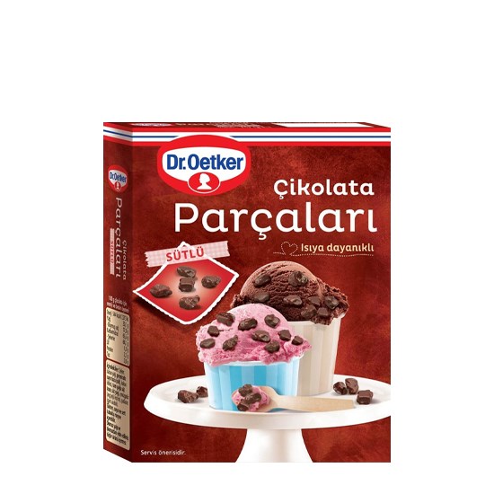 DR.OETKER ÇİKOLATA PARÇALARI SÜTLÜ 70gr *12