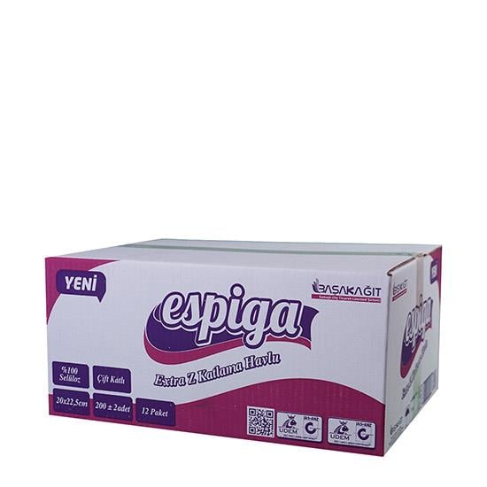 ESPİGA Z KATLAMA HAVLU 12x200'LÜ EKSTRA 624 285gr