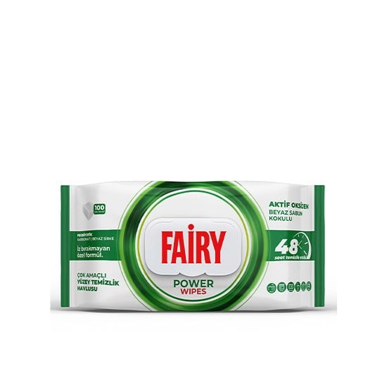 FAİRY YÜZEY TEMİZLİK HAVLUSU 100'LÜ BEYZA SABUN *12