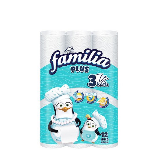 FAMİLİA HAVLU 12'Lİ PLUS 3KAT *2