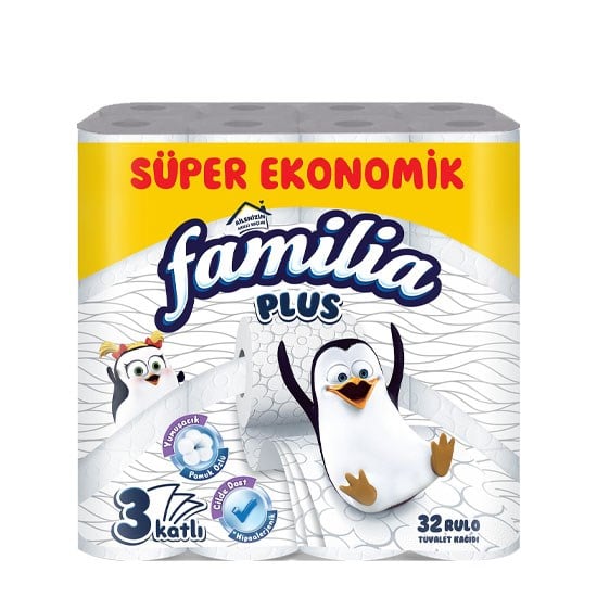 FAMİLİA TUVALET KAĞIDI 32'Lİ PLUS 3 KATLI *3