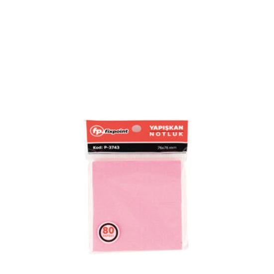 FİXPOİNT YAPIŞKANLI NOT KAĞIDI 76x76 80'Lİ PEMBE 3743