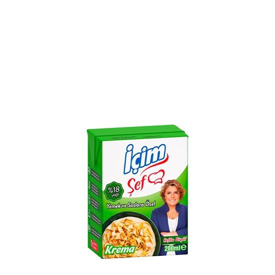 İÇİM ŞEF KREMA 200gr %18 YAĞLI *27