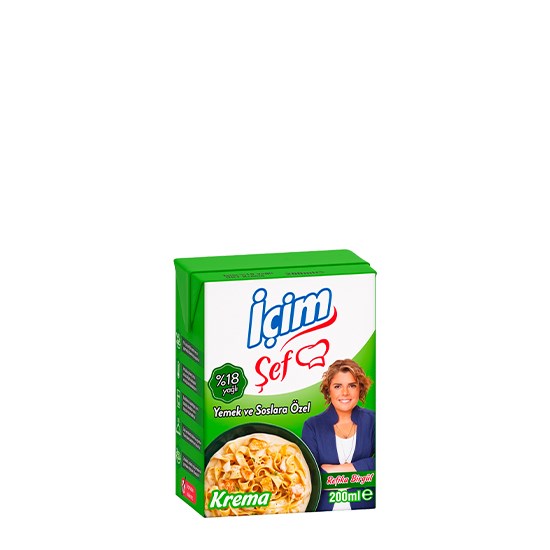 İÇİM ŞEF KREMA 200gr %18 YAĞLI *27