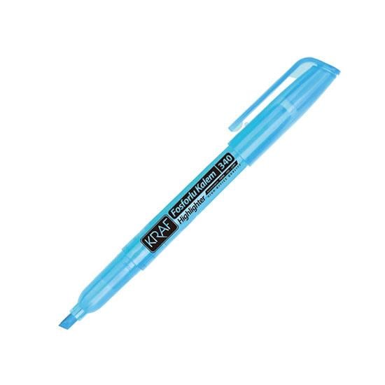 KRAF 340 FOSFORLU KALEM MAVİ *12(144)
