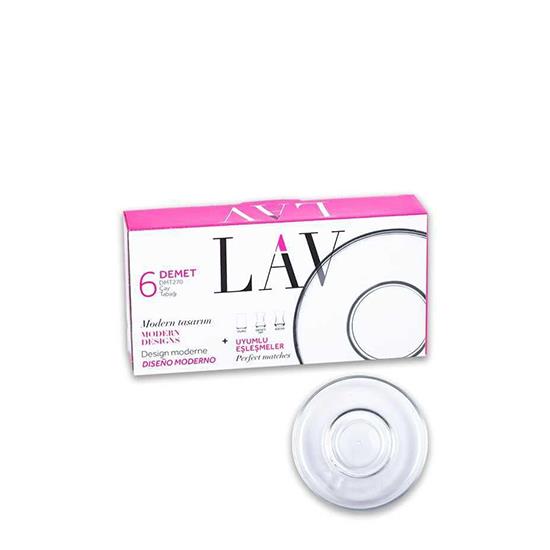 LAV DEMET-270 6'lı ÇAY TABAĞI *12