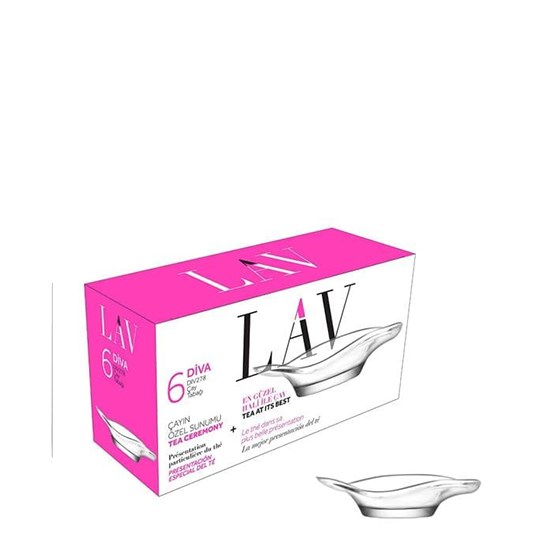 LAV DİVA-278 6'lı ÇAY TABAĞI *12---------