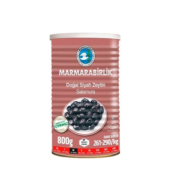MARMARABİRLİK ZEYTİN G.SÜPER 800gr M 261-290 (0303)