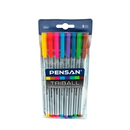 PENSAN TRIBALL 8 RENK TÜKENMEZ KALEM