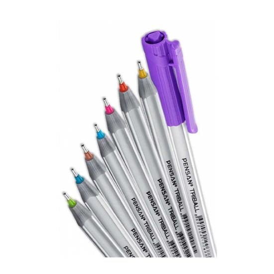 PENSAN TRIBALL RENKLİ TÜKENMEZ KALEM*60