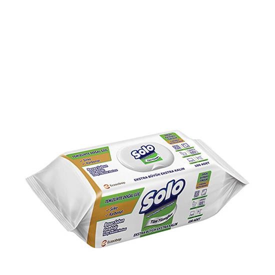 SOLO YÜZEY TEM HAVLUSU 100'LÜ BEYAZ SABUN *12