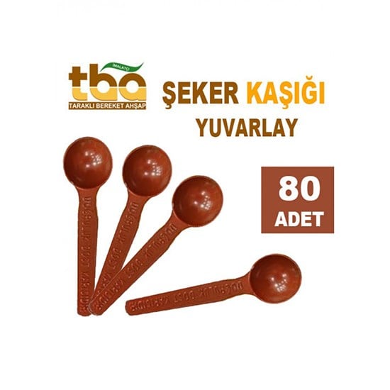 TARAKLI PLASTİK ŞEKER KAŞIĞI TEKLİ *100