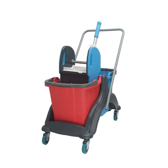TEMİZLİK ARABASI PLASTİK ÇİFTLİ ÜÇTEM CK756