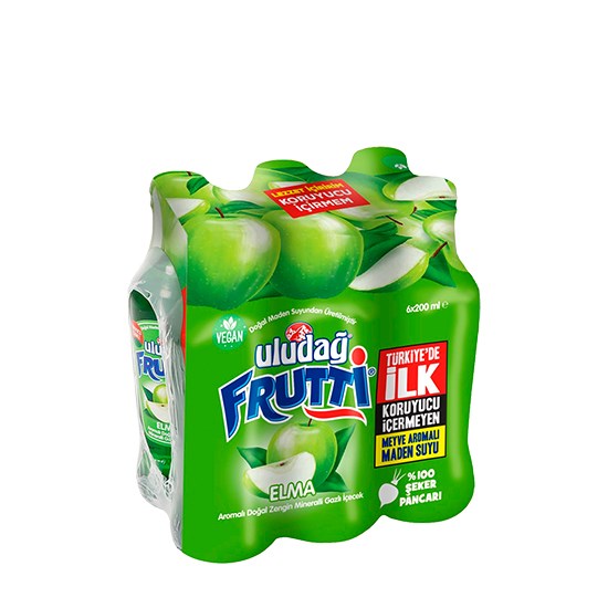 ULUDAĞ FRUTTİ 6'lı ELMA SODA*4
