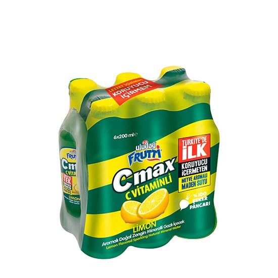 ULUDAĞ FRUTTİ 6'lı LİMON CMAX SODA*4
