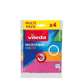 VİLEDA TEMİZLİK BEZİ 4'LÜ COLOR MİKROFİBER *10