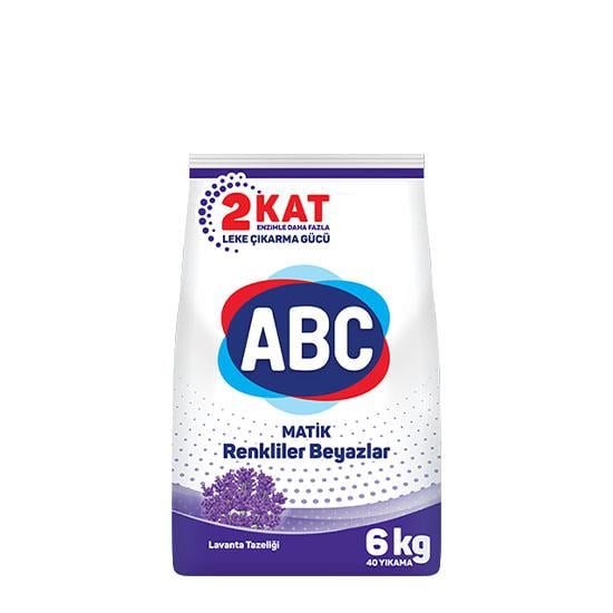 ABC MATİK 6kg LAVANTA RENKLİ ve BEYAZ