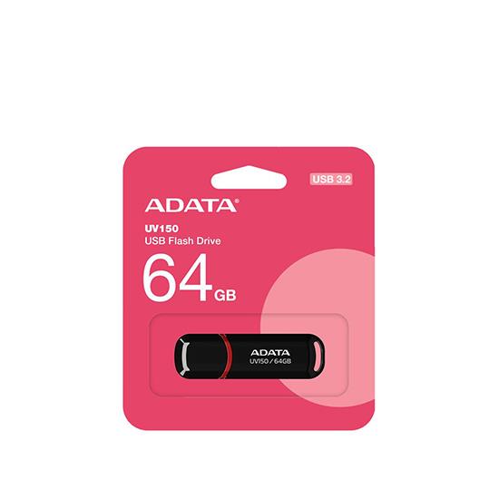 ADATA UV150 64GB USB 3.2 GEN1 BLACK FLASH BELLEK