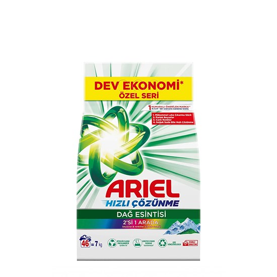 ARİEL MATİK 7kg AQUA BEYAZLAR VE RENKLİLER