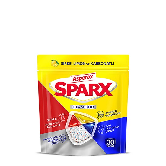 ASPEROX SPARX DIAMOND 30'LU BULAŞIK MAKİNESİ KAPSÜLÜ *6