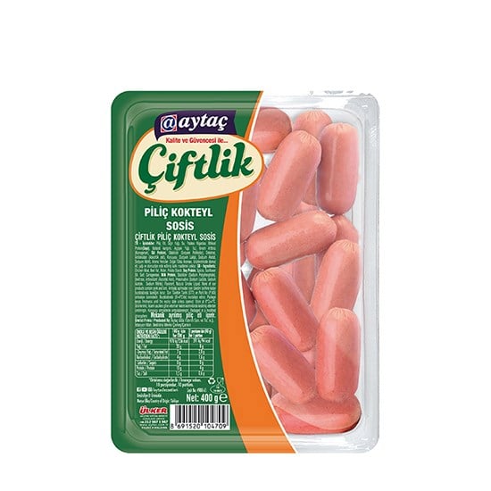 AYTAÇ PİLİÇ KOKTEYL SOSİS 400gr*10