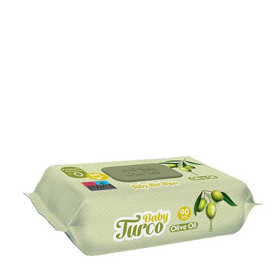 BABY TURCO 90'lı ISLAK HAVLU ZEYTİN YAĞLI *24
