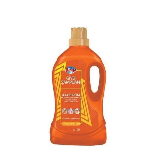 BİNGO GİYSİ ŞAMPUANI 3lt 2İN1 RENK CANLANDIRICI 50W *6