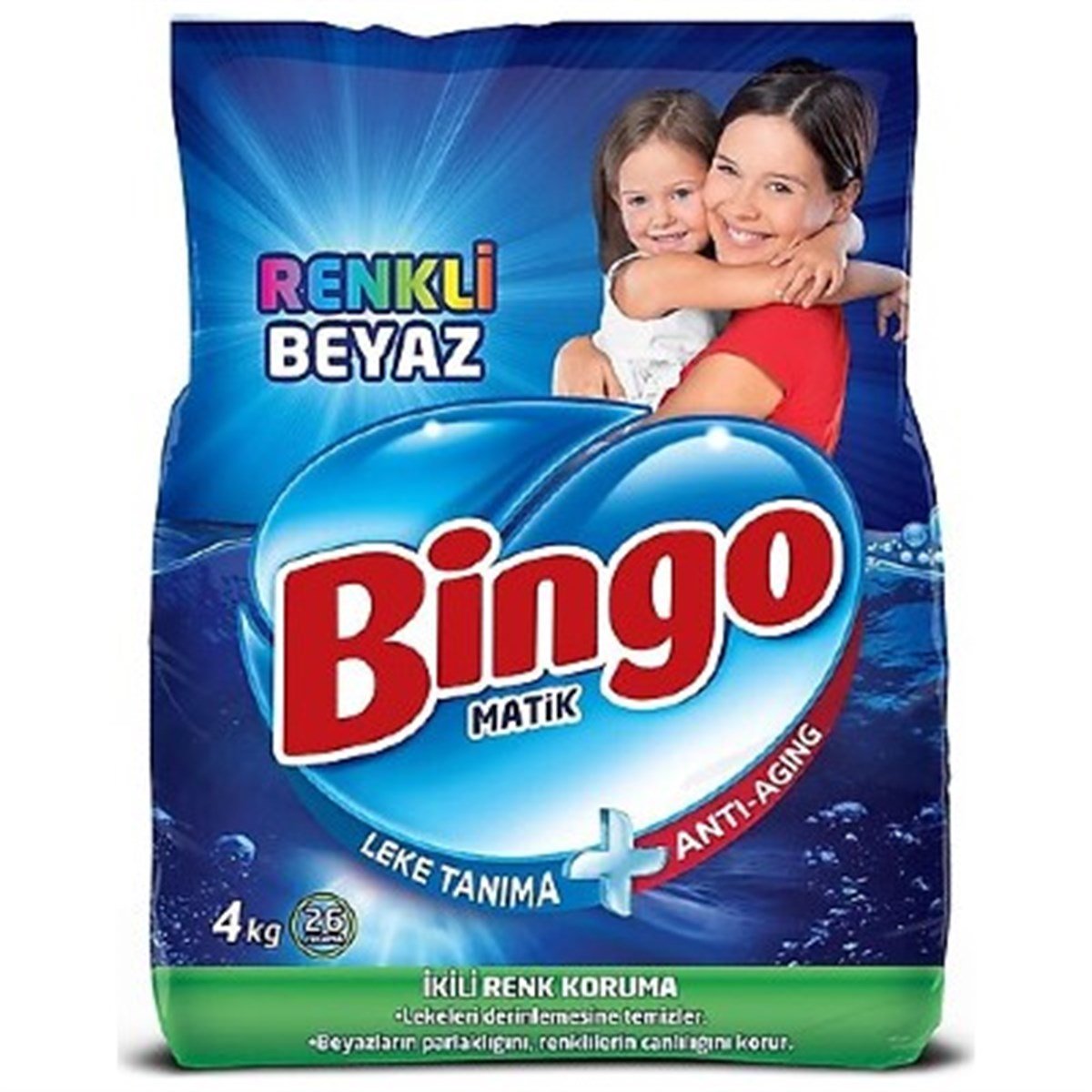 Bingo Matik 4kg Renkli Ve Beyaz
