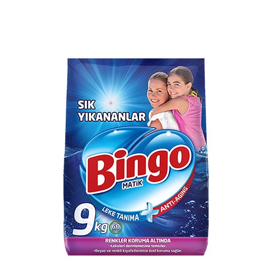 BİNGO MATİK 9kg TÜM RENKLER *72