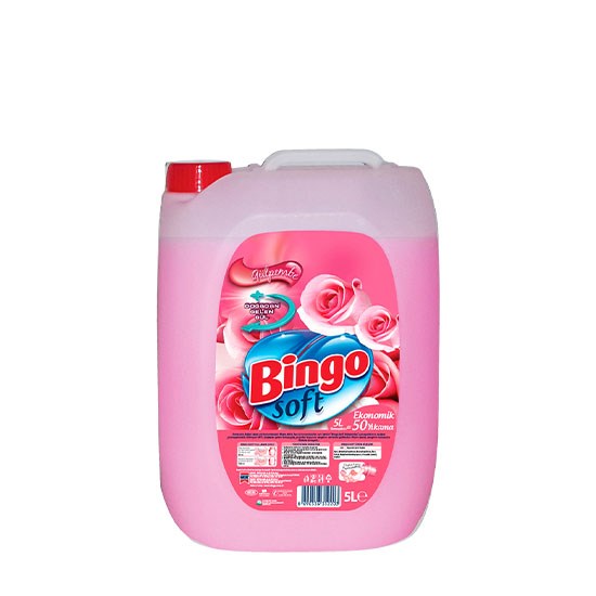 BİNGO YUMUŞATICI 5lt GÜL PEMBE *4