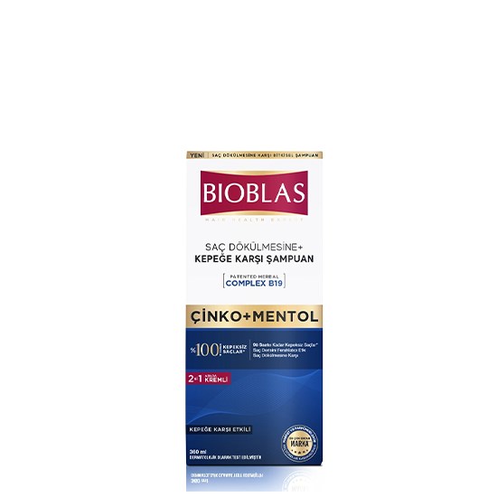 BİOBLAS ŞAMPUAN 360ml ÇİNKO+MENTOL KEPEK 2+1