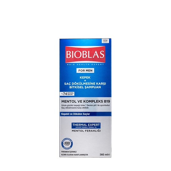 BİOBLAS ŞAMPUAN 360ml FORMEN KEPEK SAÇ DÖKÜLME KARŞI