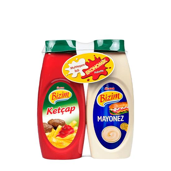 BİZİM KETÇAP +MAYONEZ (400gr+330gr) *6
