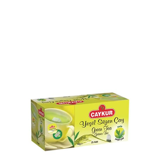 ÇAYKUR YEŞİL ÇAY SÜZ BARDAK 40gr 25'Lİ *24