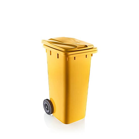 ÇÖP KONTEYNER 120lt (6505) LÜX SARI