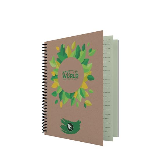 DEFTER DİLMAN KRAF ÇİÇEK 16x22 100Y ÇİZGİLİ SPRALLİ