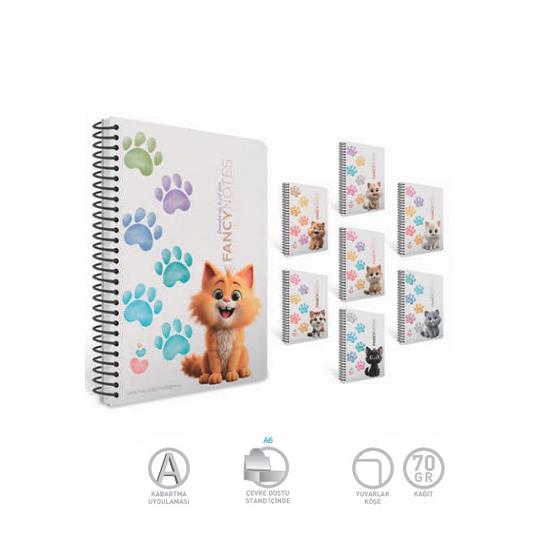 DEFTER GIPTA A4 80Y PRESSBOARD SPRALLİ SERT KPK ÇİZGİLİ