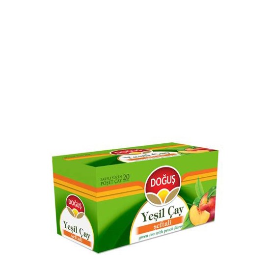 DOĞUŞ BARDAK YEŞİLÇAY ŞEFTALİ 20'Lİ *12