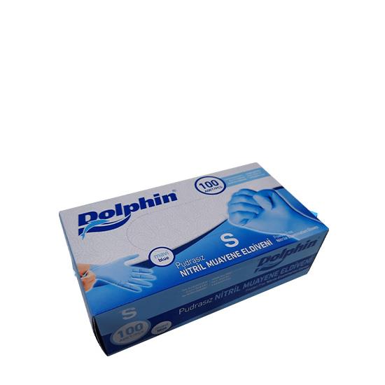 DOLPHİN NİTRİL MAVİ (S) 100'LÜ PUDRASIZ *20