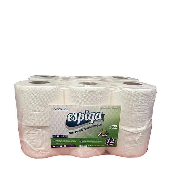 ESPİGA TUVALET KAĞIDI 4 kg 12'Lİ İÇTEN MİNİ PRATİK 1352