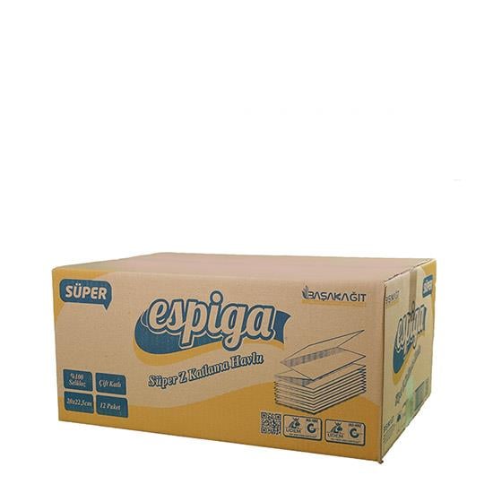 ESPİGA Z KATLAMA HAVLU 12x150'Lİ SÜPER 653