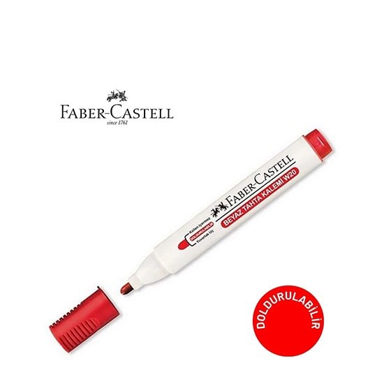 FABER TAHTA KALEMİ KIRMIZI DOLABİLİR W20 *10