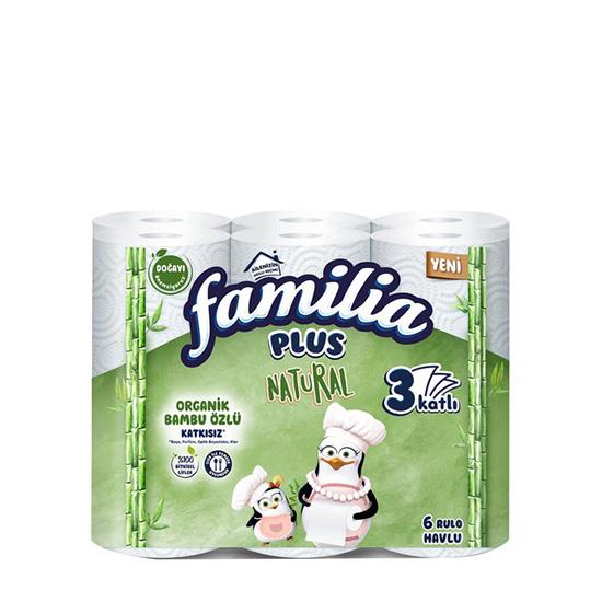 FAMİLİA HAVLU 6'LI PLUS BAMBU ÖZLÜ 3KAT *4