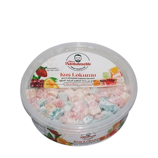 H.ABDULMELİK LOKUM 750gr KUŞ LOKUMU *12