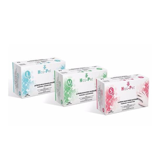 HASPET LATEX PUDRASIZ (S) 100'LÜ *20