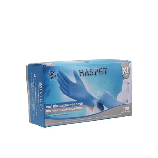 HASPET NİTRİL MAVİ (XL) 100'LI PUDRASIZ *20