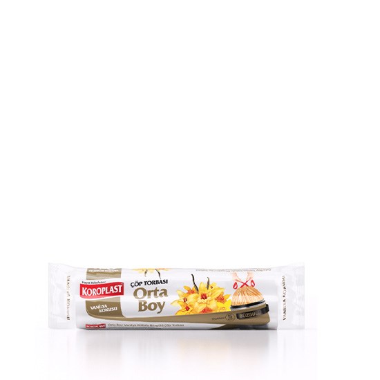 KOROPLAST ÇÖP POŞETİ BÜZGÜLÜ 55x60 ORTA 15''li VANİLYA *25